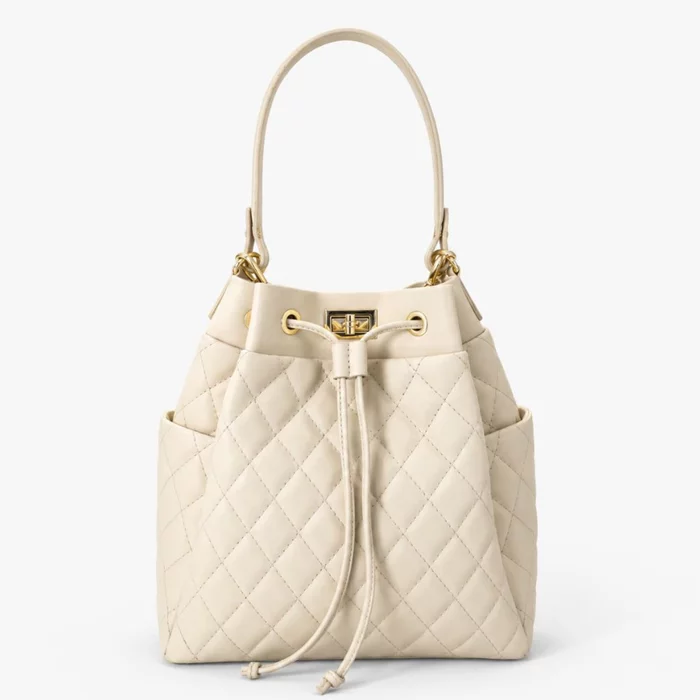 Geanta dama tip sac din Piele Naturala Bej Adoris picture - 2