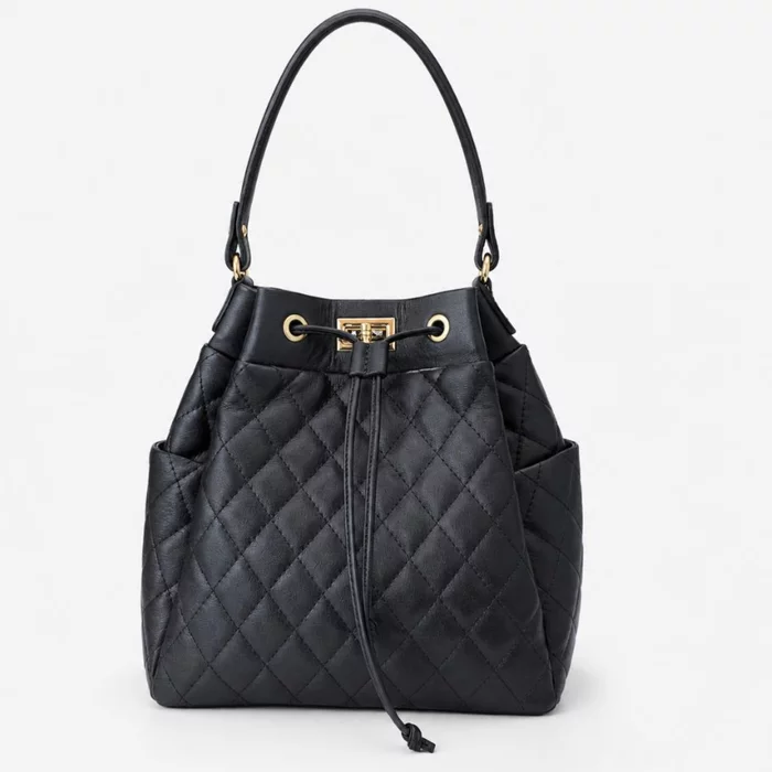 Geanta dama tip sac din Piele Naturala Neagra Adoris picture - 2