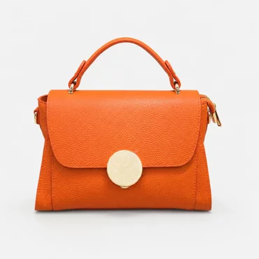 Geanta din Piele Naturala Orange Atelier