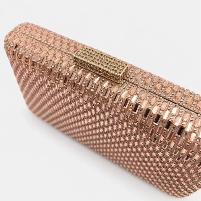 Geantă Elegantă Luisa Roz cu Cristale – Clutch de Ocazie pentru Evenimente Speciale picture - 3