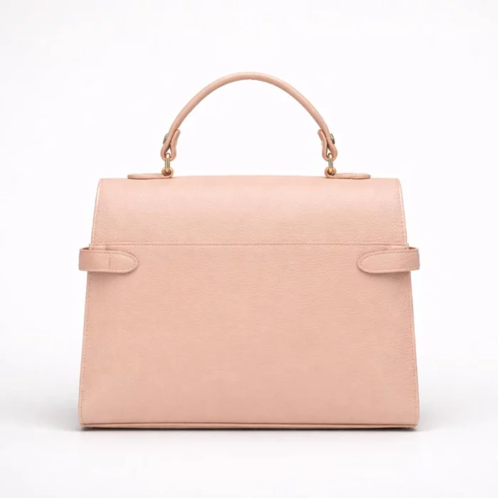 Geanta medie dama Piele Naturala Bej Solara picture - 3