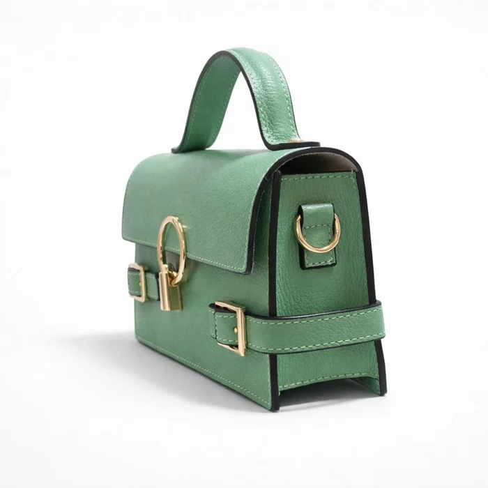 Geanta mini din Piele Naturala Verde Nova picture - 3