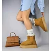 Ghete imblanite Piele Naturala Camel Kara