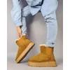 Ghete imblanite Piele Naturala Camel Kara