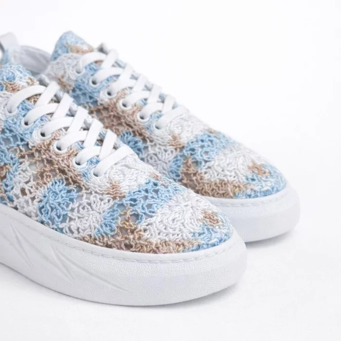 Pantofi casual din Plasa cu dantela Blue AirLace picture - 4