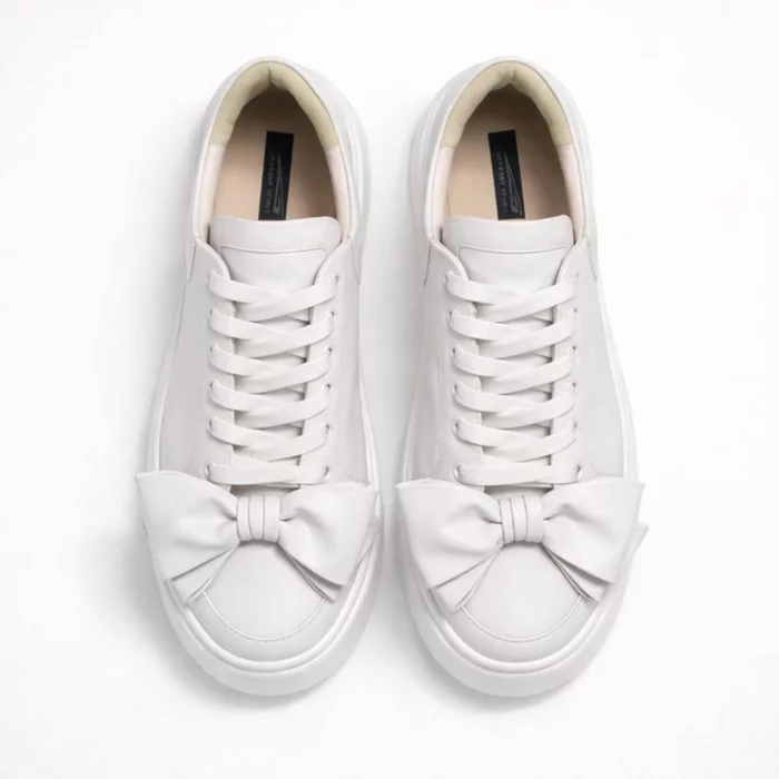 Pantofi casual Piele Naturala Albi Barni B picture - 2