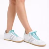 Pantofi casual Piele Naturala Albi cu Argintiu Celio picture - 2