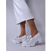 Pantofi casual Piele Naturala Albi Emerald