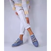 Pantofi casual Piele Naturala Blue cu siret Celio