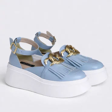 Pantofi casual Piele Naturala Blue Garkony Selene Blue