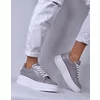 Pantofi casual Piele Naturala box Gri Barni