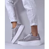 Pantofi casual Piele Naturala box Gri Barni