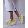 Pantofi casual Piele Naturala Galbeni Lemon Barni
