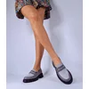 Pantofi casual Piele Naturala Gri Rhea