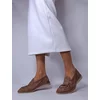 Pantofi casual Piele Naturala intoarsa Bej Taupe Brenda