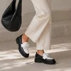 Pantofi casual Piele Naturala Negri cu Alb Madonna picture - 3