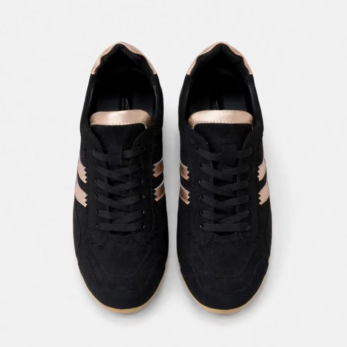 Pantofi casual Piele Naturala Negri cu siret Celio picture - 3