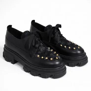 Pantofi casual Piele Naturala Negri Luke