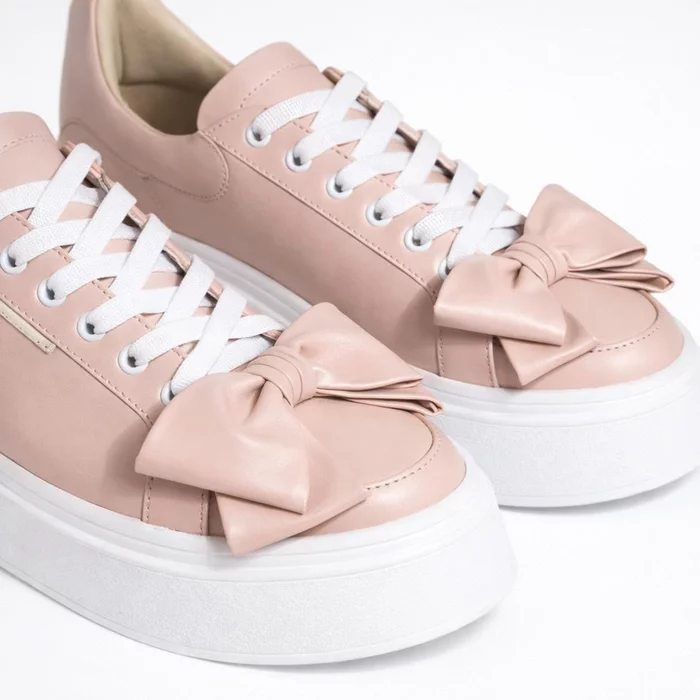 Pantofi casual Piele Naturala Nud roze Barni B picture - 5