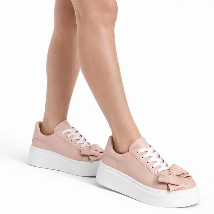 Pantofi casual Piele Naturala Nud roze Barni B picture - 2