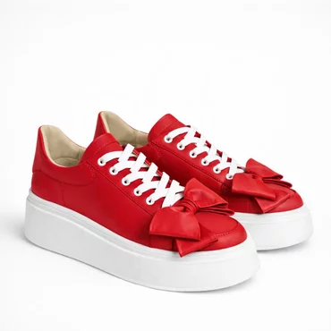 Pantofi casual Piele Naturala Rosu Barni B