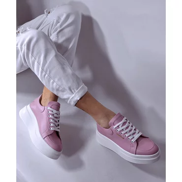 Pantofi casual Piele Naturala Roz Barni