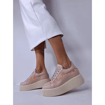 Pantofi casual Piele Naturala Roz Porto