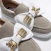 Pantofi casual Piele Naturala velur Bej Daily Bow picture - 3