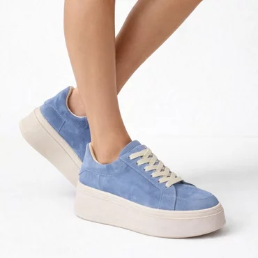 Pantofi casual Piele Naturala velur Blue Sunny