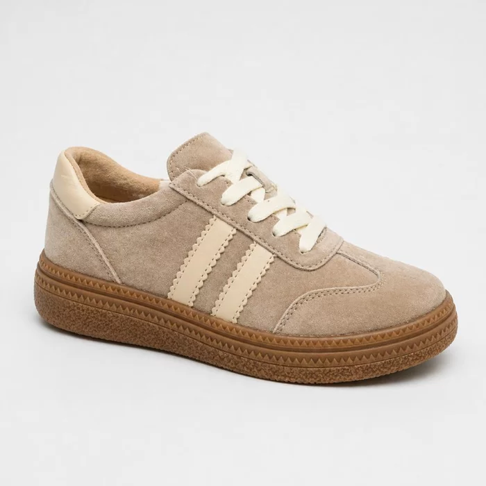 Pantofi casual sport Piele Naturala Bej Lumi picture - 4