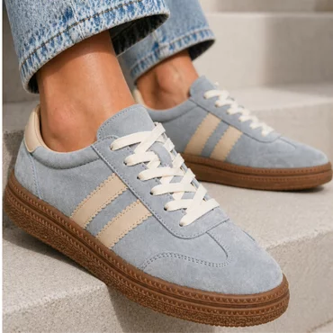 Pantofi casual sport Piele Naturala Gri Lumi