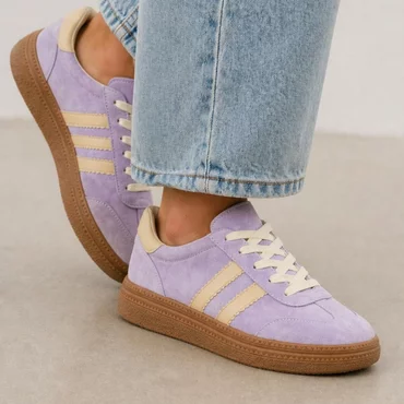 Pantofi casual sport Piele Naturala Lila Lumi