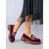 Pantofi casual tip Loafers catifea Bordo Erica