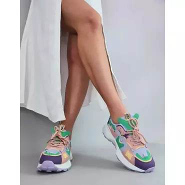 Pantofi dama casual sport Amata multicolor