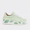 Pantofi dama casuals sport Piele Naturala Verde Fistic Alesya picture - 2