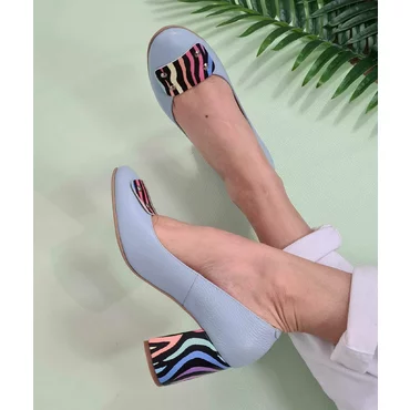 Pantofi dama cu toc piele naturala bleo Marisa