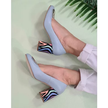 Pantofi dama cu toc piele naturala bleo Marisa