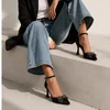 Pantofi dama eleganti  cu funda strasuri satin Negru Arabella picture - 2