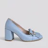Pantofi dama Piele Naturala Blue cu accesorii Tasha picture - 3