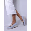 Pantofi dama Piele Naturala Blue cu Bej Oldy
