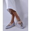 Pantofi dama Piele Naturala Blue cu Bej Oldy