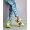 Pantofi dama sport  Aldana Fuxia cu Verde