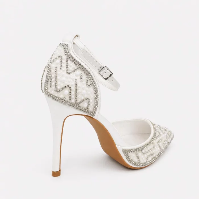 Pantofi dama stiletto eleganti cu strasuri Aveline picture - 5