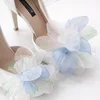 Pantofi dama stiletto Piele Naturala Albi cu accesoriu detasabil Garkony Iris picture - 3