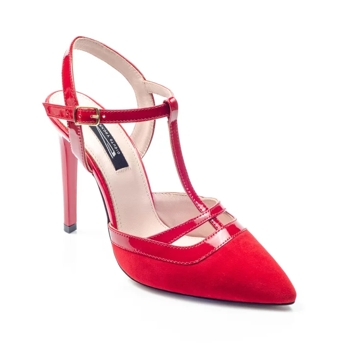 Pantofi dama stiletto Piele Naturala Rosie Selena picture - 2