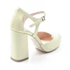 Pantofi dama tip sanda Piele Naturala Lemon Garkony Iris picture - 3