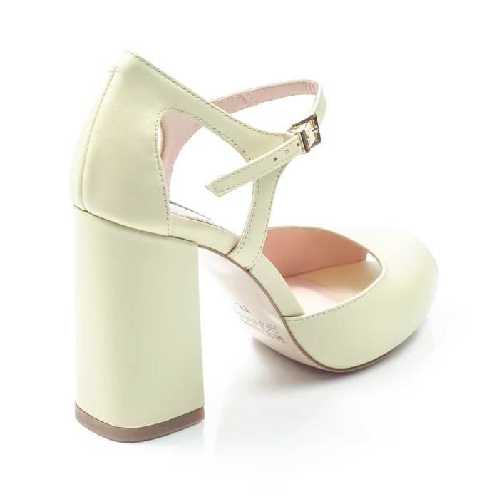 Pantofi dama tip sanda Piele Naturala Lemon Garkony Iris picture - 3