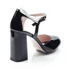 Pantofi dama tip sanda Piele Naturala naplac Negru Garkony Iris picture - 3