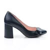 Pantofi de dama piele bleumarin Good cu funda GF1 picture - 1