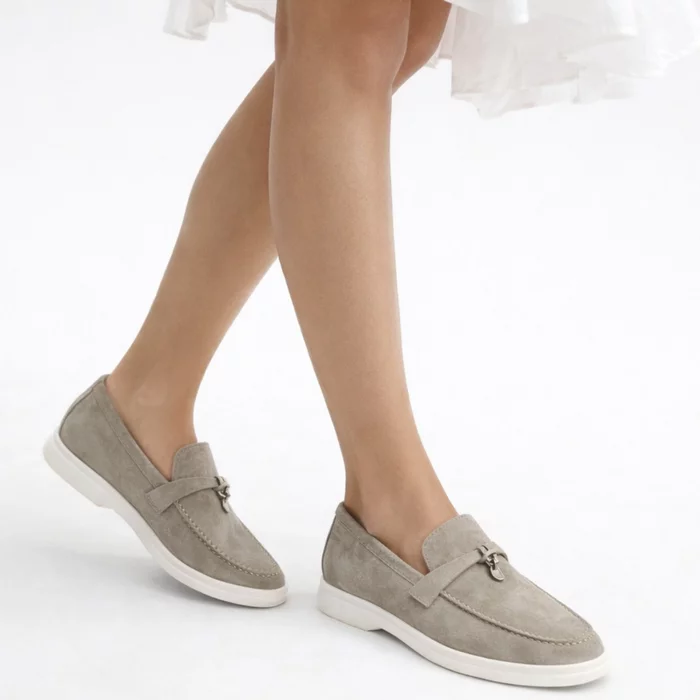 Pantofi loafer Piele Naturala Easy Olive picture - 3